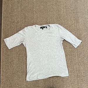 Grey Theory Three-Quarter Ribbed Shirt